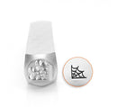6mm CORNER SPIDER WEB Metal Design Stamp, Halloween theme, gothic tol0415
