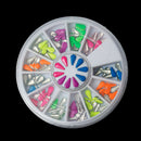 MIXED COLORS Acrylic Rhinestuds TEARDROP in storage box, flat back cabochons, nail art, decoden, paper craft embellishment 6x3mm cry0112