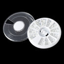 PEARL Acrylic Rhinestones in storage box, flat back cabochons, nail art, decoden, paper craft embellishment 2-5mm cry0099