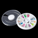 MIXED COLORS Acrylic Rhinestuds TEARDROP in storage box, flat back cabochons, nail art, decoden, paper craft embellishment 6x3mm cry0112