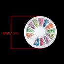 MIXED COLORS Acrylic Rhinestuds ROUND in storage box, flat back cabochons, nail art, decoden, paper craft embellishment 3mm cry0113