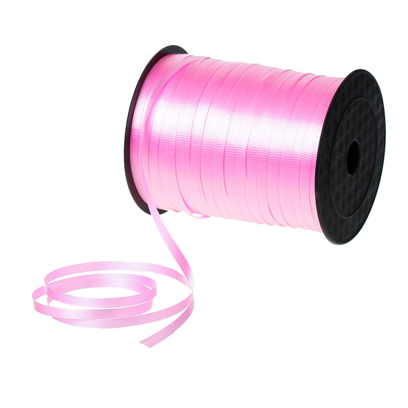 500 yards CURLING RIBBON Bright Pink, Christmas ribbon, balloon ribbon, party streamer ribbon, 5mm wide, 1/4"  rib0129