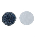 25 RESIN DRUZY Style Pavé CABOCHONS, Midnight Blue, 10mm diameter  cab0368a