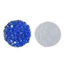 100 RESIN DRUZY Style Pavé CABOCHONS, Royal Blue, 10mm diameter  cab0373b