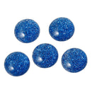 25 ROYAL BLUE Glitter CABOCHONS, Resin Dome, Round cabochon, 8mm diameter, 3/8" cab0386a