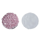 100 RESIN DRUZY Style Pavé CABOCHONS, Light Pink, 12mm diameter, 1/2" cab0376b