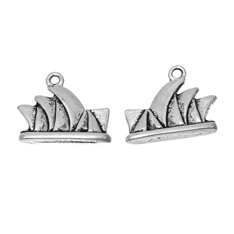 10 SYDNEY OPERA House Charms, 19mm x 15mm chs2109