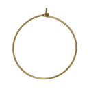 50 Brass Plated Wine Glass Charm Rings or Earring Hoops 25mm, 1" diameter copper with brass plating, Bulk Package  fin0474