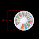 Neon Mixed Colors Acrylic Rhinestones, storage box, flat back cabochon nail art, decoden, paper craft embellishment, shapes 1.5mm cry0122