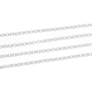 2 meters (about 6 feet) Silver ALUMINUM Round Cable Link Chain, Rolo Chain, 8mm links  fch0310