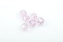 8mm Round Pink AB Faceted Glass Crystal Beads, 24 beads,  bgl1318
