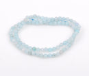 4mm Round Faceted ICE BLUE JADE Gemstone Beads, full strand gjd0130