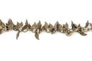 1 yard BRONZE LEAF Charm Link Chain  fch0317
