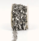 3.2 yards (9.8 feet) of DARK SILVER LEAF Charm Link Chain, bulk chain, fch0319b