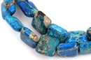 12mm Turquoise BLUE Aqua Terra JASPER Square Beads, aqua terra jasper, full strand gja0085