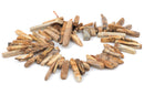 PICTURE JASPER Gemstone Stick Beads, 7/8" to 2-1/4" gemstone, full strand, about 66-67 beads,  gja0088