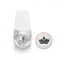 CROWN Shape Metal Design Stamp, 6mm, ImpressArt, outline stamps, princess crown, queen crown, 5-point crown, tol0437