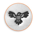 DIPLOMATIC EAGLE Shape Metal Design Stamp, 6mm, ImpressArt, outline stamps, United States of America, Scout badge, tol0442