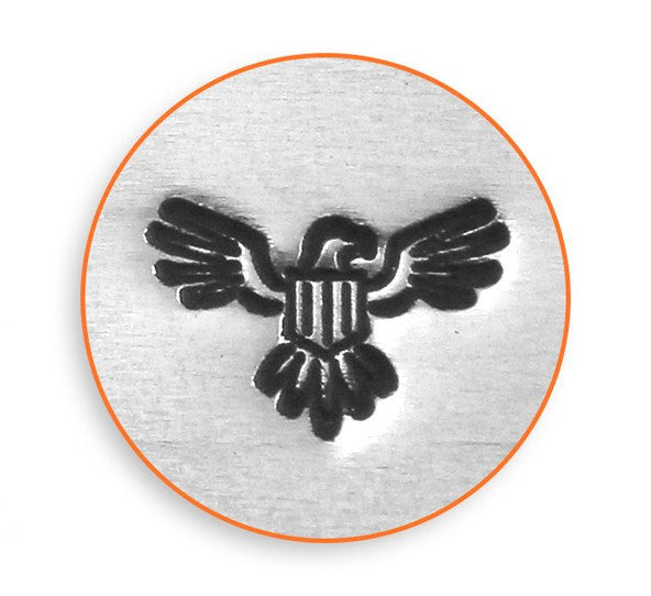 DIPLOMATIC EAGLE Shape Metal Design Stamp, 6mm, ImpressArt, outline stamps, United States of America, Scout badge, tol0442
