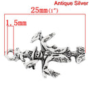 10 SCARECROW Charms, Antique Silver Tone Pendant Charms  chs2180