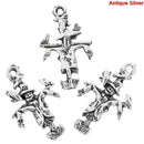 10 SCARECROW Charms, Antique Silver Tone Pendant Charms  chs2180