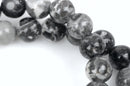 10mm CRAZY LACE AGATE Round Gemstone Beads, grey and white, natural gemstone, gag0215