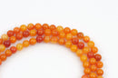 6mm FIRE OPAL JADE Round Gemstone Beads, full strand, about 63 beads gjd0135