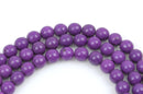 8mm Howlite Stone Beads ROUND Ball, DARK PURPLE how0210