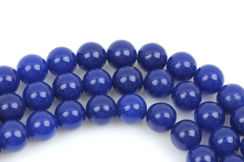 4mm DARK BLUE Round Jade Gemstone Beads, full strand, about 92 beads gjd0137