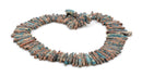 Teal Blue Green AQUA TERRA JASPER Gemstone Stick Beads, 1/2" to 1-1/2" about 1/4" wide, gemstone, full strand,  about 75 beads,  gja0092