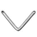 10 V-SHAPED Chevron Metal Bar Connectors, Antique Silver Tone, 1-3/16" across chs2227