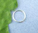 10mm Silver Plated Jump Rings, Open, Thin jump rings, bright silver jump rings, 10mm x 0.7mm, 21/22 gauge wire, 600 pieces, jum0159