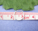 10mm Silver Plated Jump Rings, Open, Thin jump rings, bright silver jump rings, 10mm x 0.7mm, 21/22 gauge wire, 600 pieces, jum0159