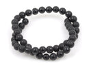6mm BLACK ONYX Round Gemstone Beads, smooth gemstone beads, matte with a polished band around the middle, natural, full strand, gon0031