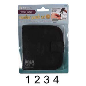 1.5mm Number Stamp Set, Metal Stamping Set, 1.5mm GOTHIC NUMBERS, Small Number Stamping Kit, storage pouch, tol0456