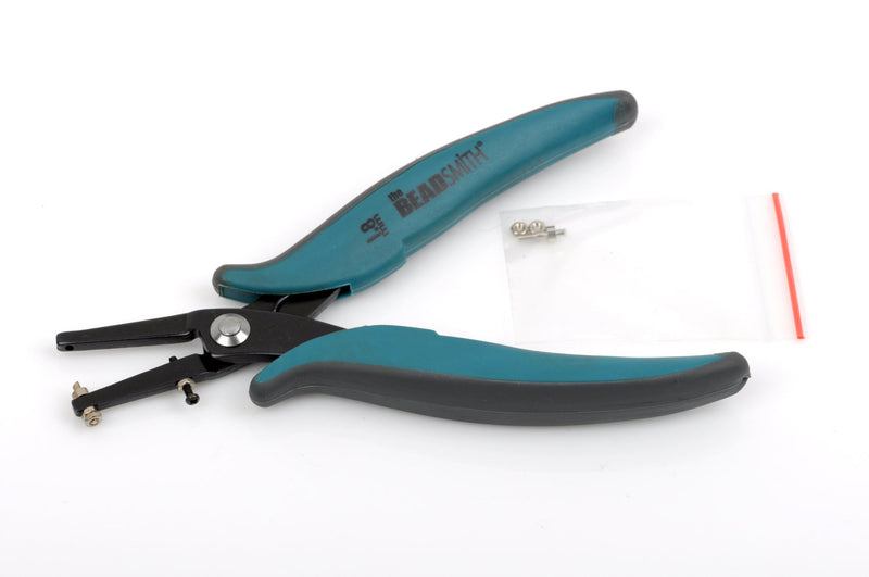 Hole Punch Pliers  1.8mm ROUND hole, punches up to 22 gauge soft metals, extra long jaws, replacement pin included, tol0457