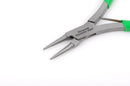 ROUND NOSE Jewelry Pliers, Eco Friendly Recycled Stainless Steel Round Nose Pliers, Chain Maille Green Non-slip Grip, Premium Grade, tol0463