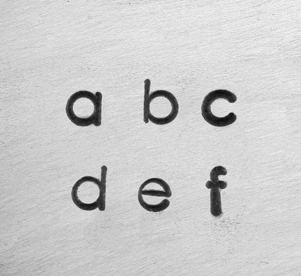 3mm DECO Font Metal Stamp Kit, Alphabet LOWERCASE Font Metal Stamping Set, ImpressArt Metal Alphabet Letter Stamping Set, tol0467