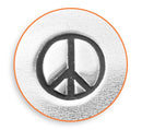 PEACE SIGN Metal Stamp, 6mm Design Stamp, ImpressArt Metal Design Stamp, tol0468