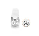 PEACE SIGN Metal Stamp, 6mm Design Stamp, ImpressArt Metal Design Stamp, tol0468