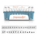 3mm DECO Font Metal Stamp Kit, Alphabet UPPERCASE Font Metal Stamping Set, ImpressArt Metal Alphabet Letter Stamping Set, tol0471