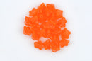 25 ORANGE Bell Flower Tulip Czech Glass Beads 9x6mm bgl1337