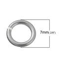 50 Aluminum Opened Jump Rings, 7mm x 1.2mm, 16 gauge, jum0160a