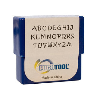 EuroTool Metal Alphabet Letter Stamping Set,  2mm ARAS UPPER CASE Font tol0474