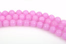 8mm BUBBLEGUM PINK JADE Beads, Round Gemstone Beads, Faceted, full strand, 47 beads per strand, gjd0150