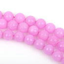 12mm BUBBLEGUM PINK JADE Beads, Round Gemstone Beads, Faceted, full strand, 32 beads per strand, gjd0149