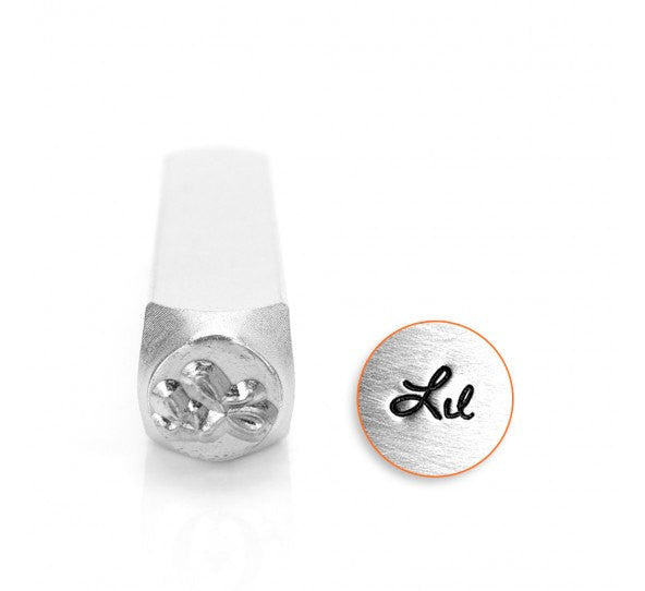 LIL Word Metal Design Stamp, 6mm, ImpressArt, Little Sis Stamps, Little Sister Sorority Stamps, tol0479