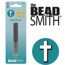 CROSS Metal Design Stamp,  6mm, 3-D Cross Design Metal Stamp,  tol0490