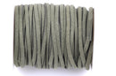 70 feet Spool of Faux Suede Lacing Cord, OLIVE GREEN KHAKI 3mm x 1.5mm   cor0092