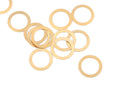 10 Brass Sheet Metal Stamping Blanks, CIRCLE WASHER shape, 25mm (1")  24 gauge msb0300